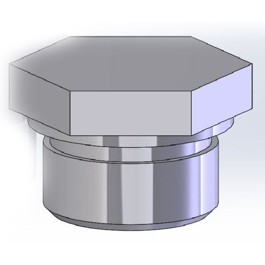 Tapón macho 1" 1/4 hexagonal