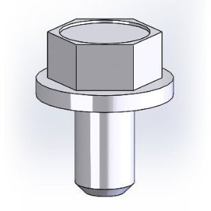 Tornillo hexagonal con arandela DIN6921 6x10