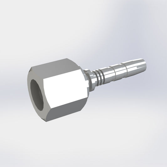 Hembra jic recta 9/16" tubo 1/4" a602002062